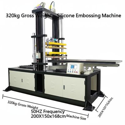 Giá tốt. 320kg Gross Weight Silicone Embossing Machine 50HZ Frequency 200X150x168cm Machine Size trực tuyến